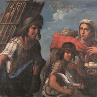 One of the newly-restored casta paintings