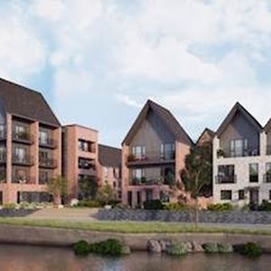 Artist's impression - houses at Waterside