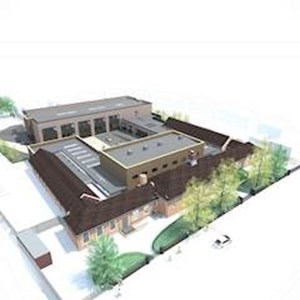 Fullhurst expansion artists' impression - aerial view