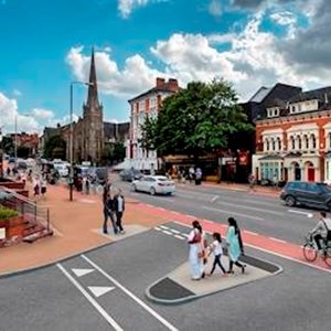 Artist's impression of London Road scheme