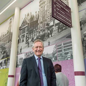 City Mayor at bus station