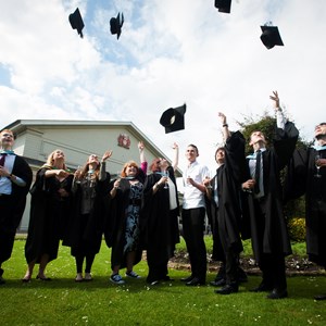 Image: Apprentices at a graduation event