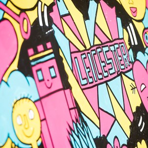 Leicester funky street artwork
