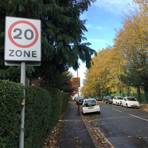 20mph sign residential road