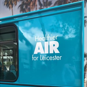 Healthier air for Leicester bus logo
