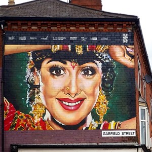Image: Street art in Garfield St, Leicester