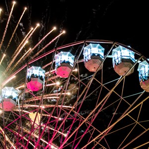 Wheel of Light and fireworks