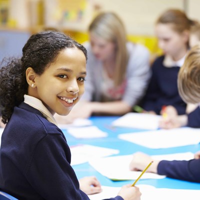 Stock picture of school children