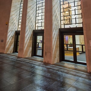 Outside of City Hall at night