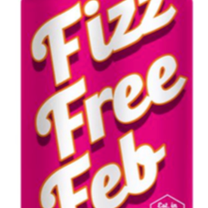 Image: Fizz Free Feb logo - a fizzy drinks can