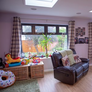 Refurbished room at children's home