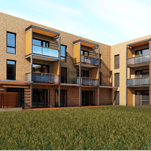 An artists' impression of how the homes at Tilling Road will look