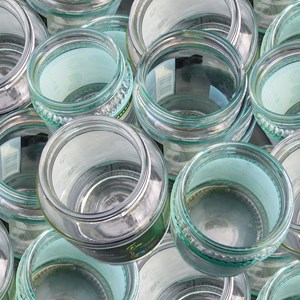 Image of empty bottles and jars