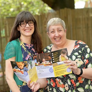 Image shows Cllr Elly Cutkelvin and Alison Greet from the city council's adult skills and learning service