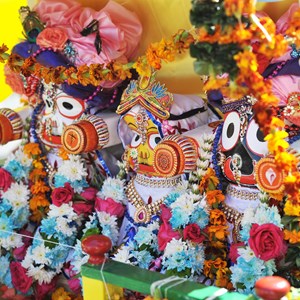 Decorations on Rathayatra chariot
