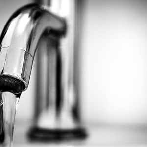Tap with water running from it