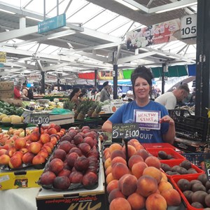 Image: A Leicester market stallholder who accepts Healthy Start vouchers