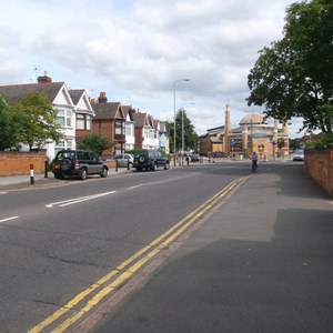 Evington Road Bridge from street level