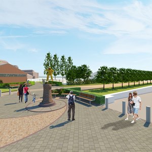 Visual of public realm scheme