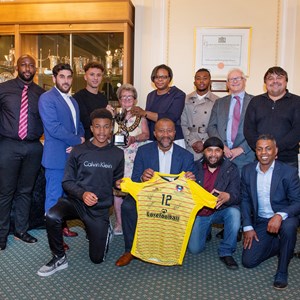 Antigua & Barbuda football team and guests
