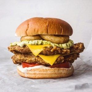 Image: A vegan burger