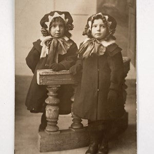 Children in 19th century dress