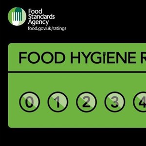 Food Hygiene Rating display card