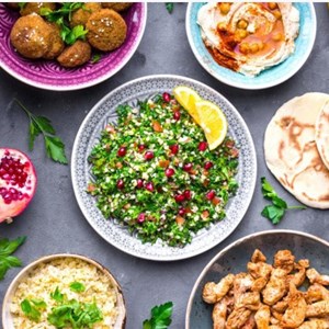 Image: various types of food specialities from around the world