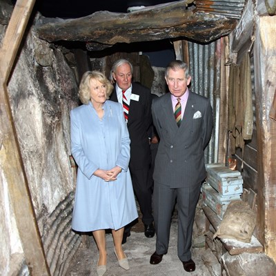 The Royal couple in Leicester in 2008