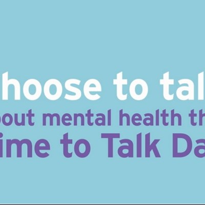 Image: Choose to talk about mental health this Time to Talk Day