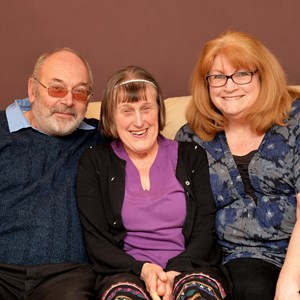image shows l-r Rick Wright, Lynne Jones and Carol Wright