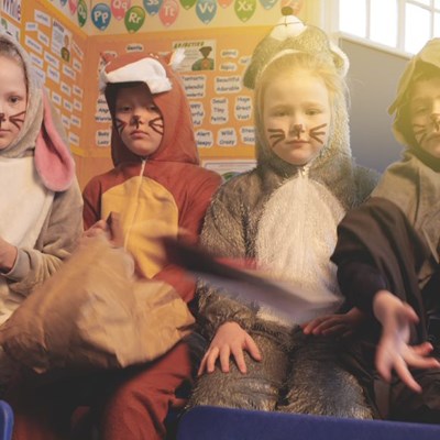 Pupils dressed as wild animals in litter campaign