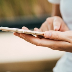 Person on mobile phone