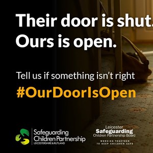Our Door Is Open campaign graphic