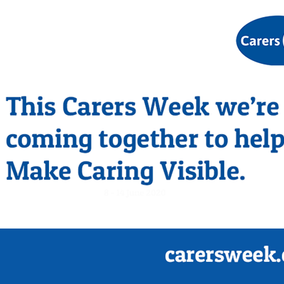 Carers Week 2020 logo: Making Caring Visible