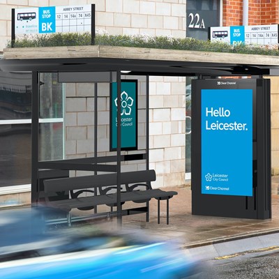 Artist's impression of how the new bus shelters will look