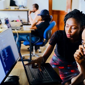 Young people in an office