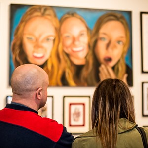 Visitors to Leicester Museum & Art Gallery