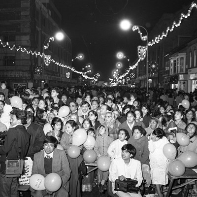 Picture shows Mela Diwali Street Party, Belgrave Road, 1986