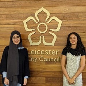 Picture shows Asmaa Abdalla, left, and Rhea Francois