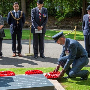 Memorial stone in Peace Walk