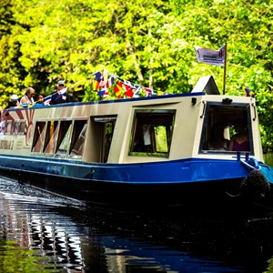 boat on the river in Leicester