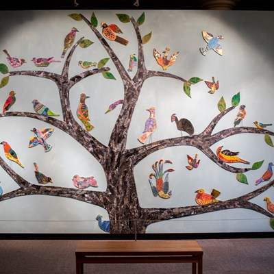 The Found Tree artwork at Leicester Museum and Art Gallery