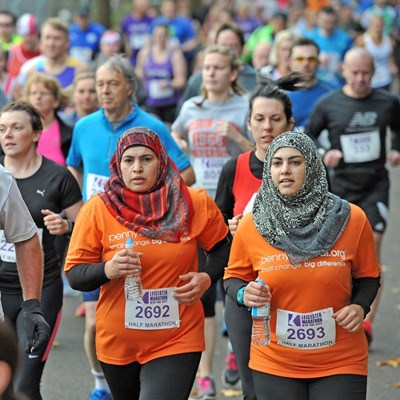 Runners taking part in previous half marathon