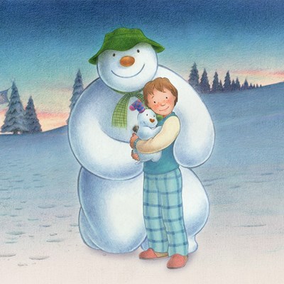 Still from animated Snowman film