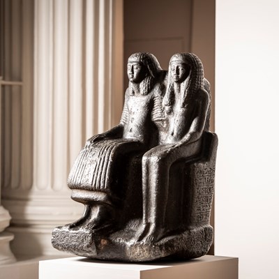 Sethmose and Isisnofret statue