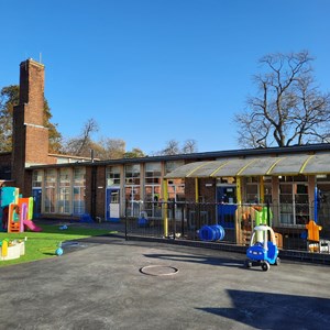 The playground at Pindar Road nursery. New outdoor teaching spaces will be created as part of a refurbishment programme