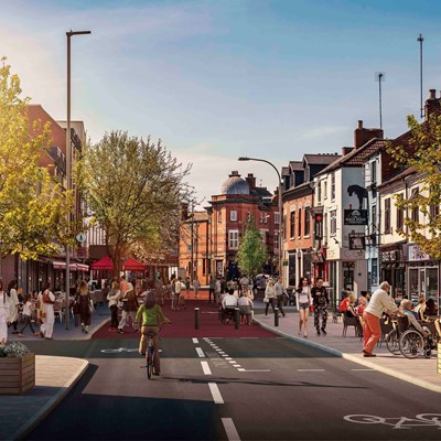 Artist's impression of the completed Braunstone Gate scheme