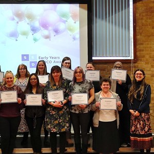SENCOs with their certificates
