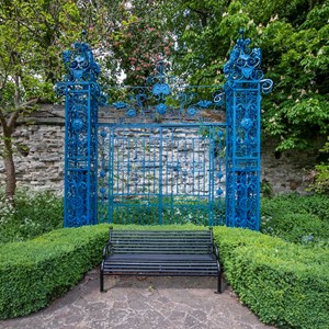 The restored Quenby Hall gates